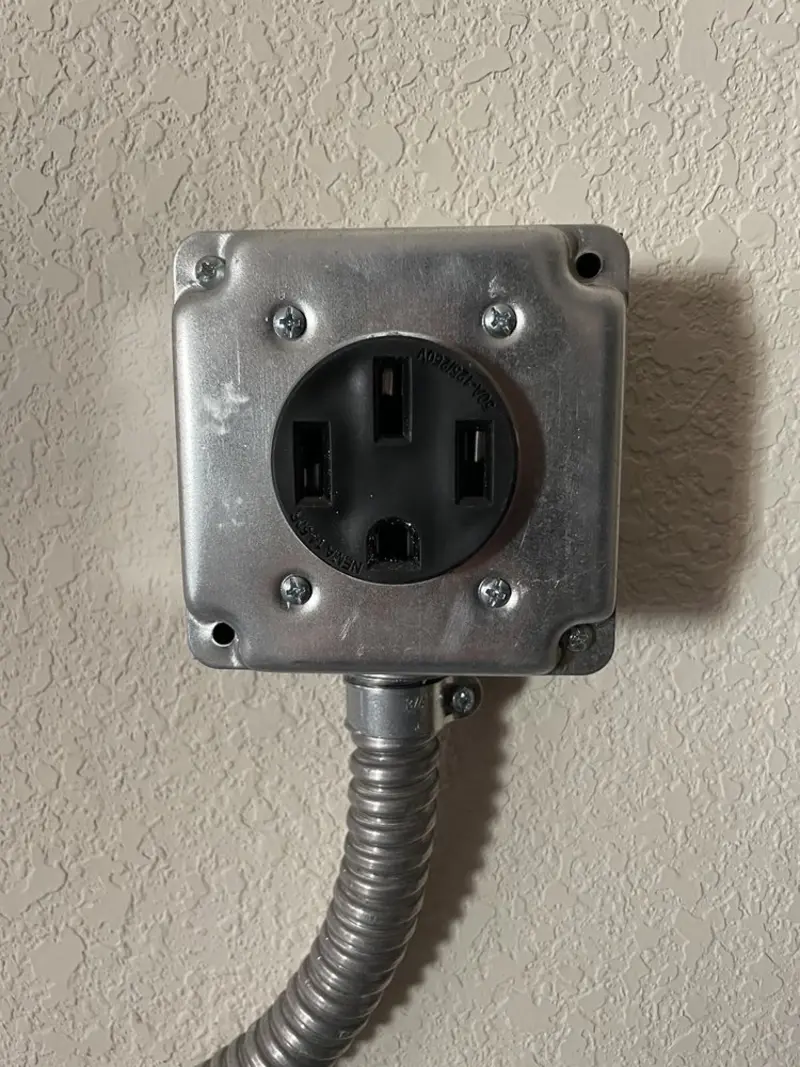 NEMA 14-50 outlet installed for Smart Home Electrical in Porterville