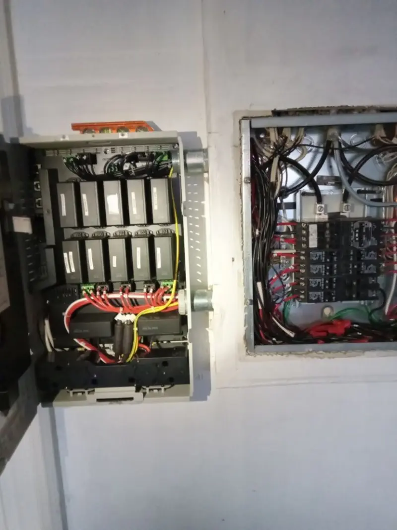 Electrical panel upgrade completed for Security Camera Wiring in Porterville